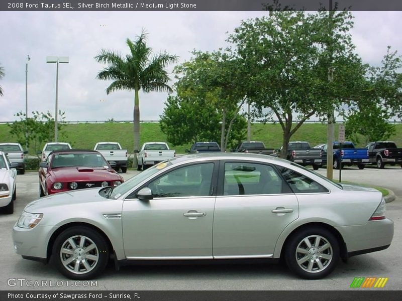 Silver Birch Metallic / Medium Light Stone 2008 Ford Taurus SEL