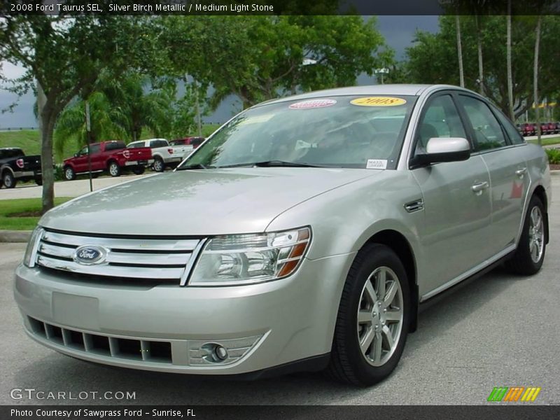 Silver Birch Metallic / Medium Light Stone 2008 Ford Taurus SEL