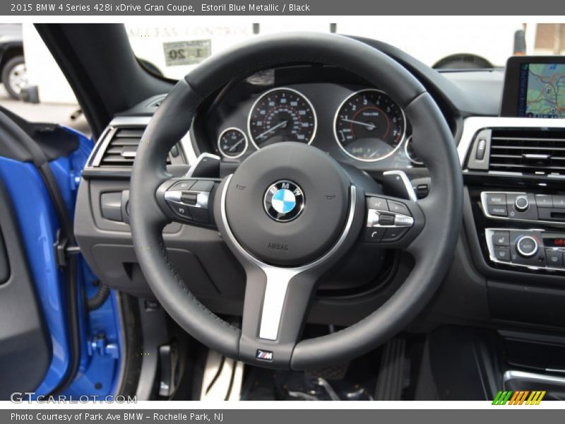 Estoril Blue Metallic / Black 2015 BMW 4 Series 428i xDrive Gran Coupe