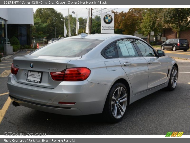 Glacier Silver Metallic / Black 2015 BMW 4 Series 428i xDrive Gran Coupe