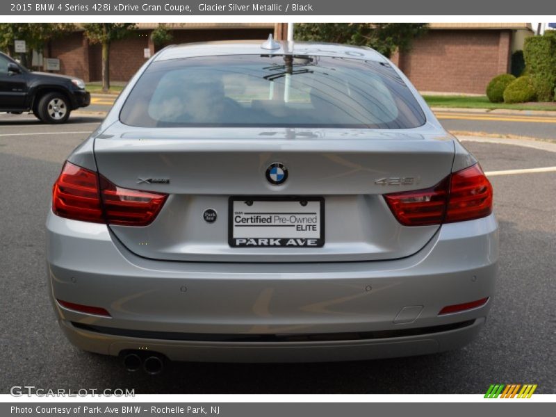 Glacier Silver Metallic / Black 2015 BMW 4 Series 428i xDrive Gran Coupe