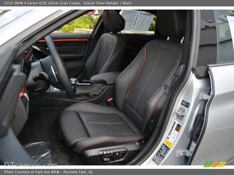 Glacier Silver Metallic / Black 2015 BMW 4 Series 428i xDrive Gran Coupe