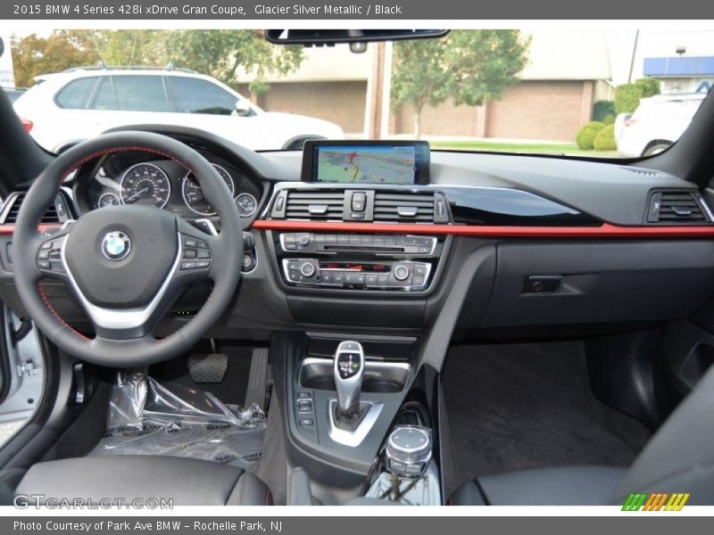 Glacier Silver Metallic / Black 2015 BMW 4 Series 428i xDrive Gran Coupe