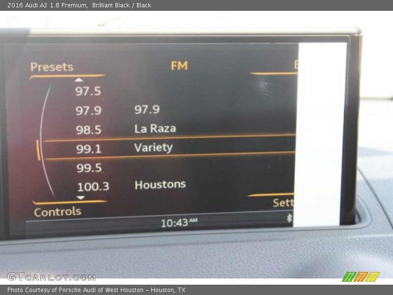 Brilliant Black / Black 2016 Audi A3 1.8 Premium