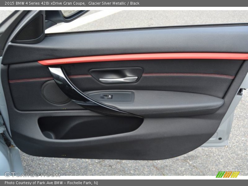 Glacier Silver Metallic / Black 2015 BMW 4 Series 428i xDrive Gran Coupe
