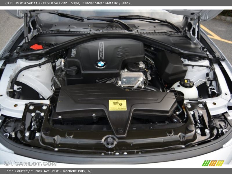 Glacier Silver Metallic / Black 2015 BMW 4 Series 428i xDrive Gran Coupe