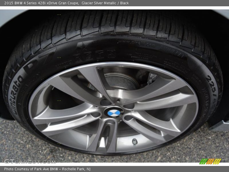 Glacier Silver Metallic / Black 2015 BMW 4 Series 428i xDrive Gran Coupe