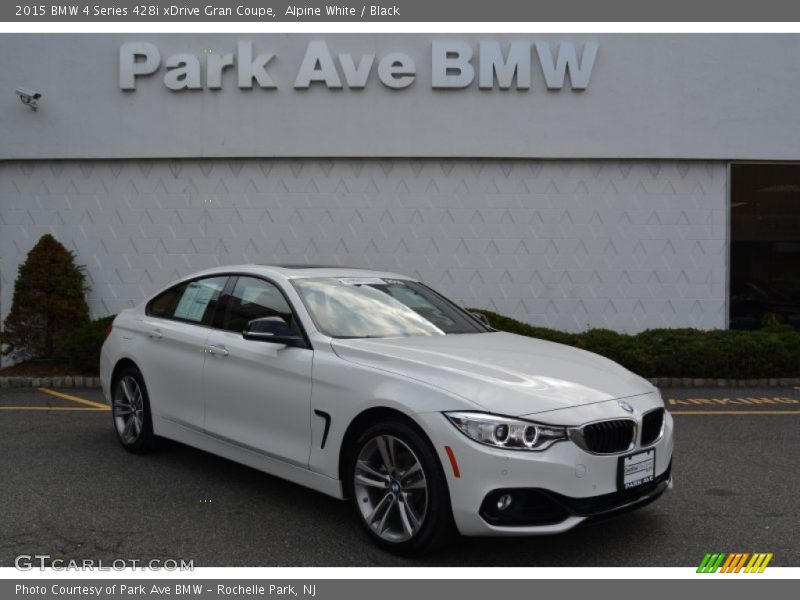 Alpine White / Black 2015 BMW 4 Series 428i xDrive Gran Coupe