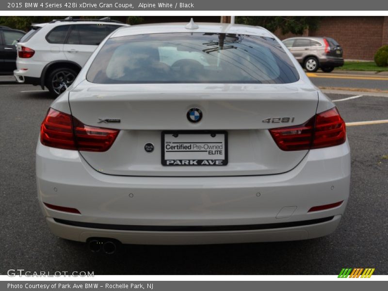 Alpine White / Black 2015 BMW 4 Series 428i xDrive Gran Coupe