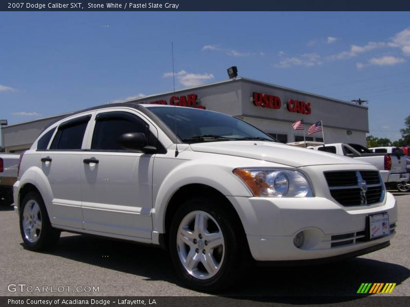 Stone White / Pastel Slate Gray 2007 Dodge Caliber SXT