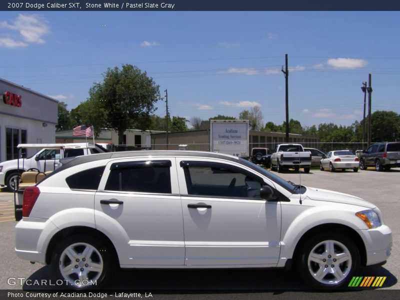 Stone White / Pastel Slate Gray 2007 Dodge Caliber SXT
