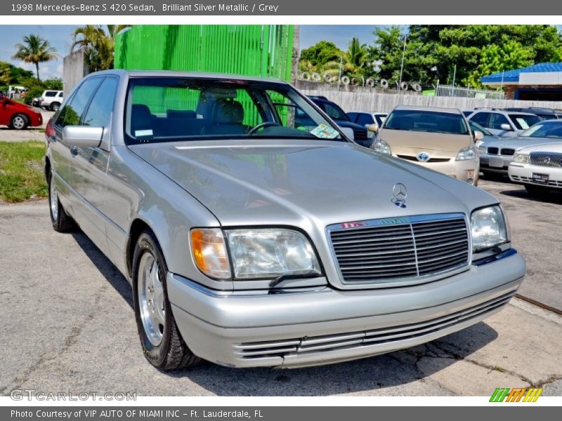 Brilliant Silver Metallic / Grey 1998 Mercedes-Benz S 420 Sedan