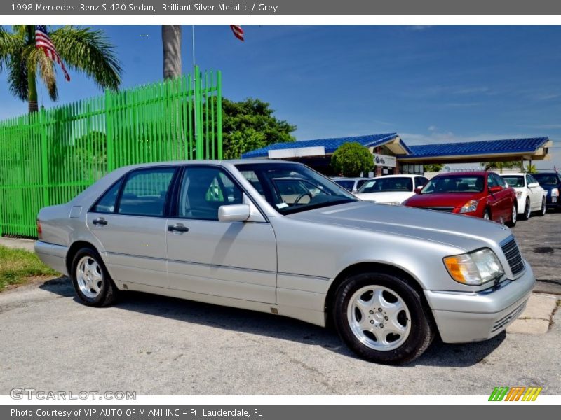 Brilliant Silver Metallic / Grey 1998 Mercedes-Benz S 420 Sedan