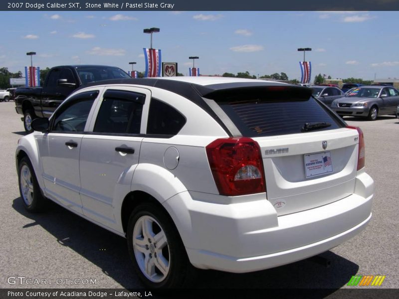 Stone White / Pastel Slate Gray 2007 Dodge Caliber SXT