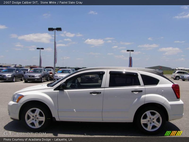 Stone White / Pastel Slate Gray 2007 Dodge Caliber SXT