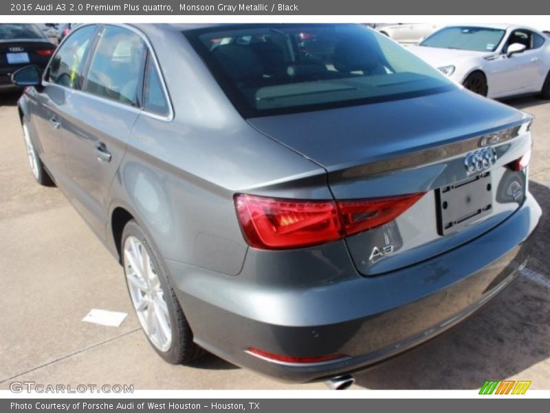Monsoon Gray Metallic / Black 2016 Audi A3 2.0 Premium Plus quattro