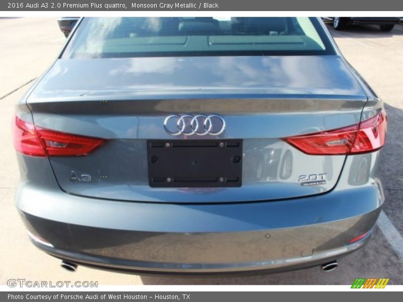 Monsoon Gray Metallic / Black 2016 Audi A3 2.0 Premium Plus quattro