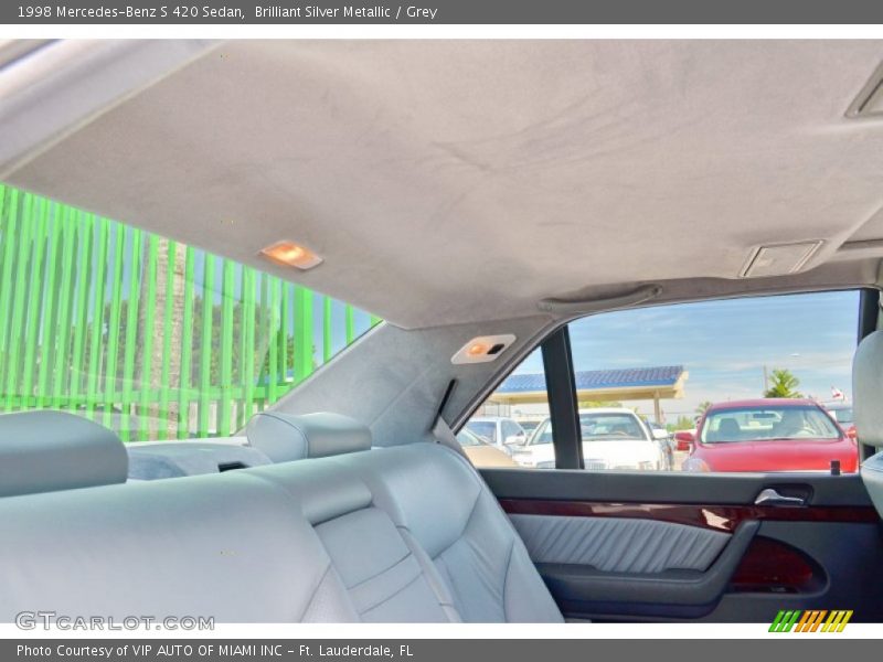 Brilliant Silver Metallic / Grey 1998 Mercedes-Benz S 420 Sedan