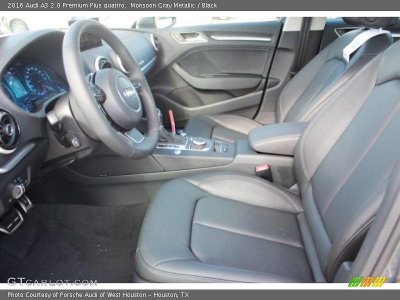 Monsoon Gray Metallic / Black 2016 Audi A3 2.0 Premium Plus quattro