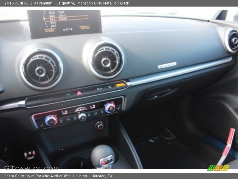 Monsoon Gray Metallic / Black 2016 Audi A3 2.0 Premium Plus quattro