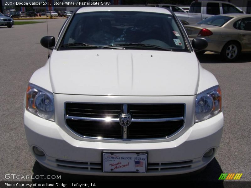 Stone White / Pastel Slate Gray 2007 Dodge Caliber SXT