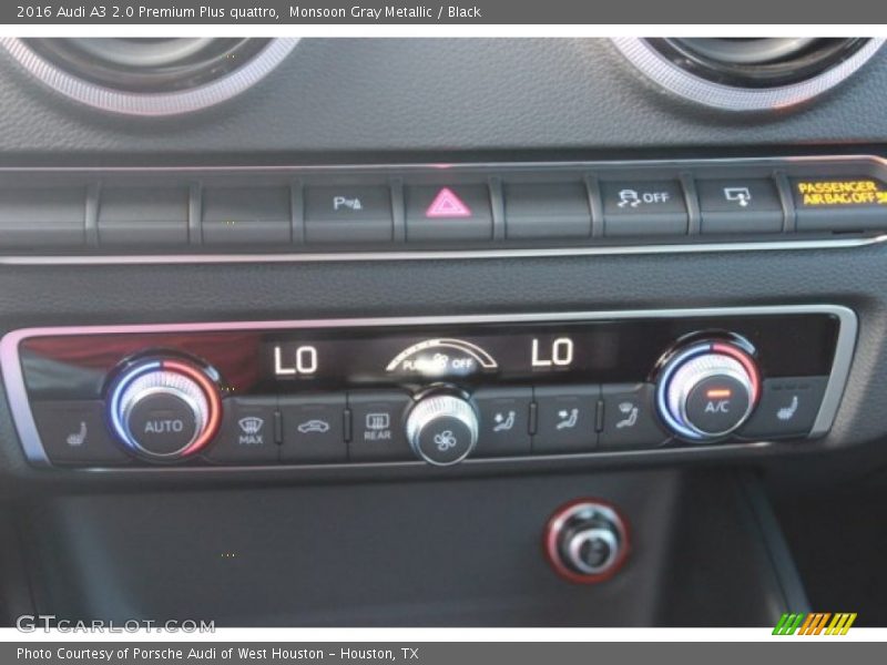 Monsoon Gray Metallic / Black 2016 Audi A3 2.0 Premium Plus quattro