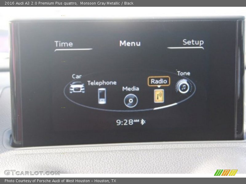 Monsoon Gray Metallic / Black 2016 Audi A3 2.0 Premium Plus quattro
