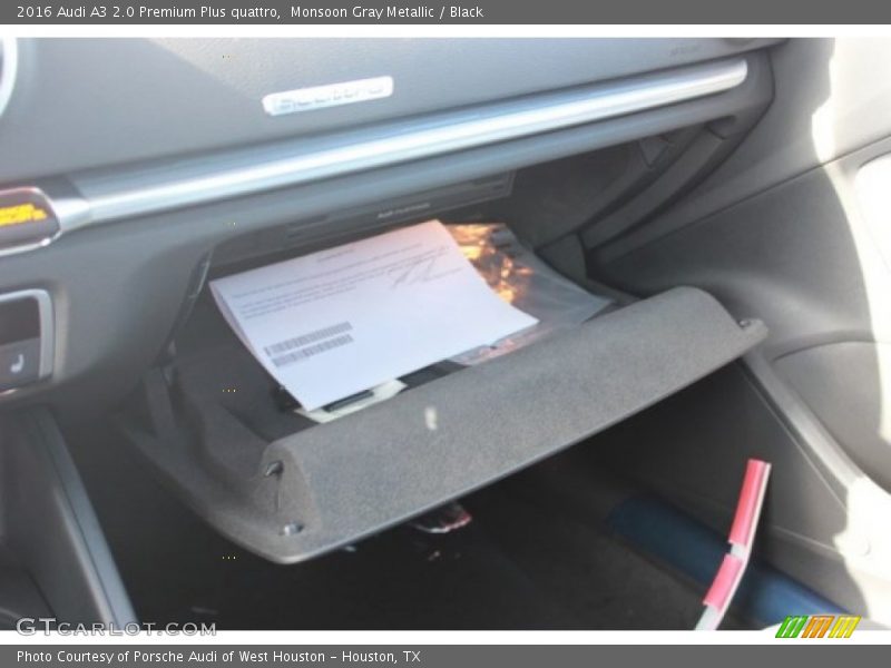 Monsoon Gray Metallic / Black 2016 Audi A3 2.0 Premium Plus quattro