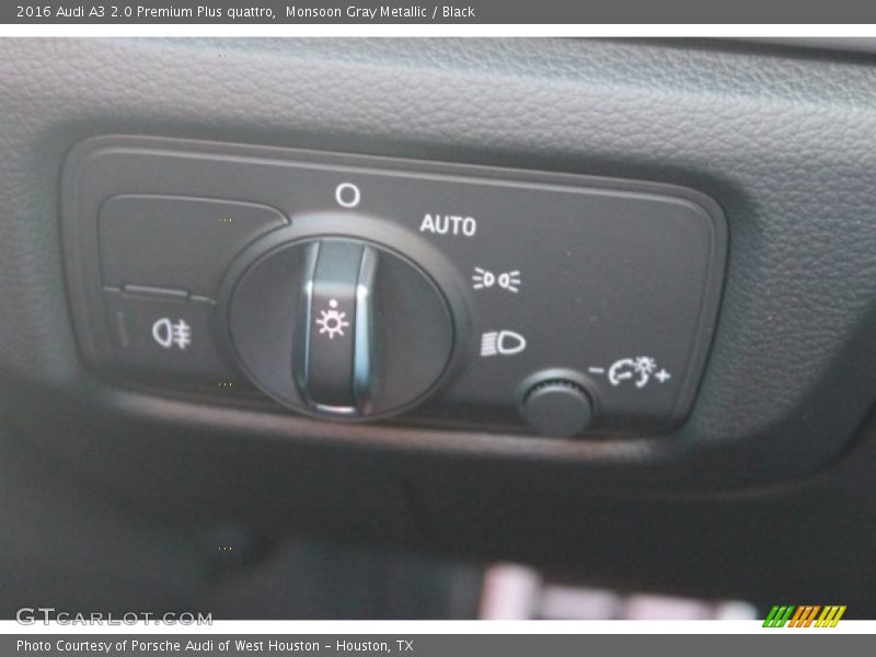 Monsoon Gray Metallic / Black 2016 Audi A3 2.0 Premium Plus quattro