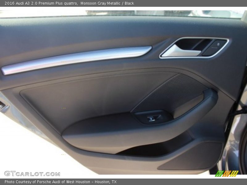 Monsoon Gray Metallic / Black 2016 Audi A3 2.0 Premium Plus quattro