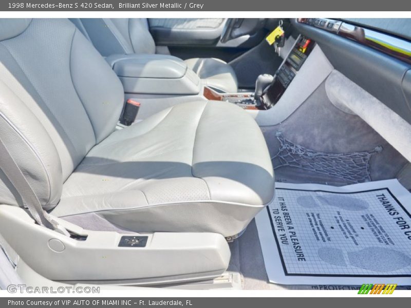 Brilliant Silver Metallic / Grey 1998 Mercedes-Benz S 420 Sedan