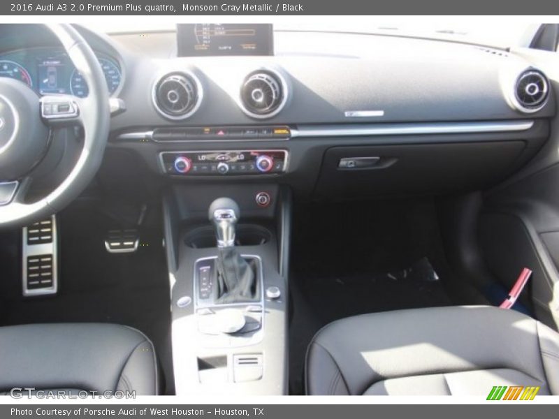 Monsoon Gray Metallic / Black 2016 Audi A3 2.0 Premium Plus quattro