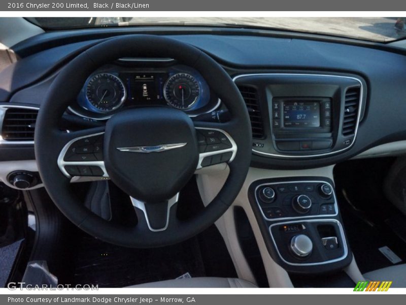 Black / Black/Linen 2016 Chrysler 200 Limited