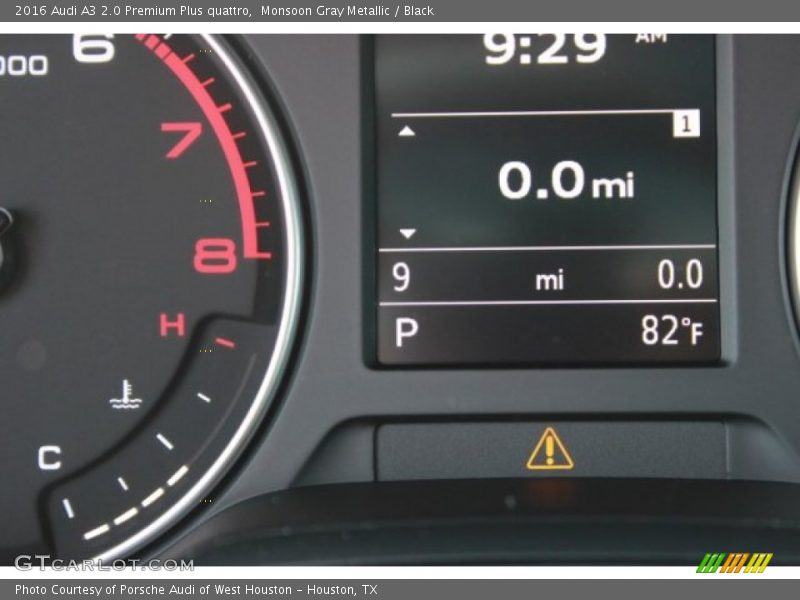 Monsoon Gray Metallic / Black 2016 Audi A3 2.0 Premium Plus quattro