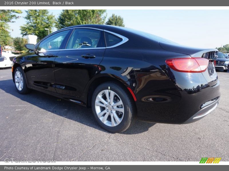 Black / Black 2016 Chrysler 200 Limited