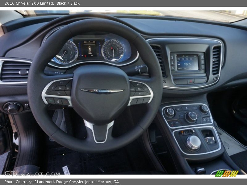 Black / Black 2016 Chrysler 200 Limited