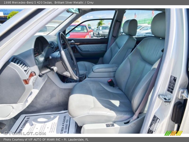 Brilliant Silver Metallic / Grey 1998 Mercedes-Benz S 420 Sedan