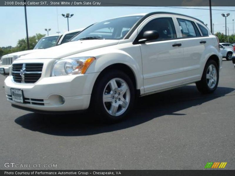 Stone White / Dark Slate Gray 2008 Dodge Caliber SXT