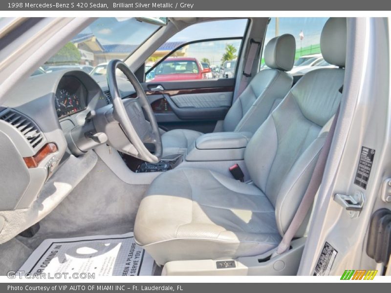 Brilliant Silver Metallic / Grey 1998 Mercedes-Benz S 420 Sedan