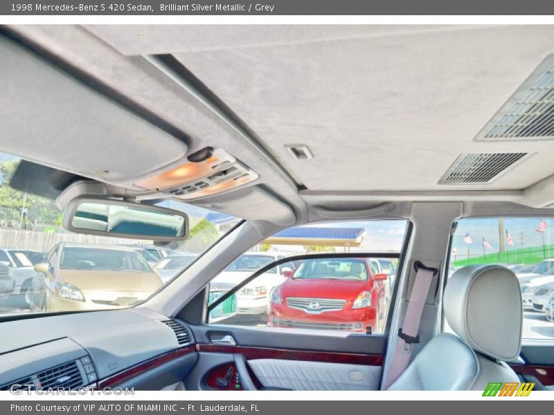 Brilliant Silver Metallic / Grey 1998 Mercedes-Benz S 420 Sedan
