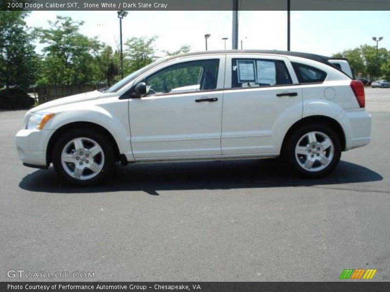 Stone White / Dark Slate Gray 2008 Dodge Caliber SXT