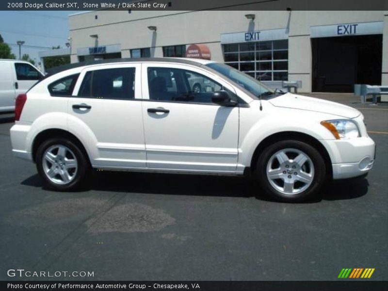 Stone White / Dark Slate Gray 2008 Dodge Caliber SXT