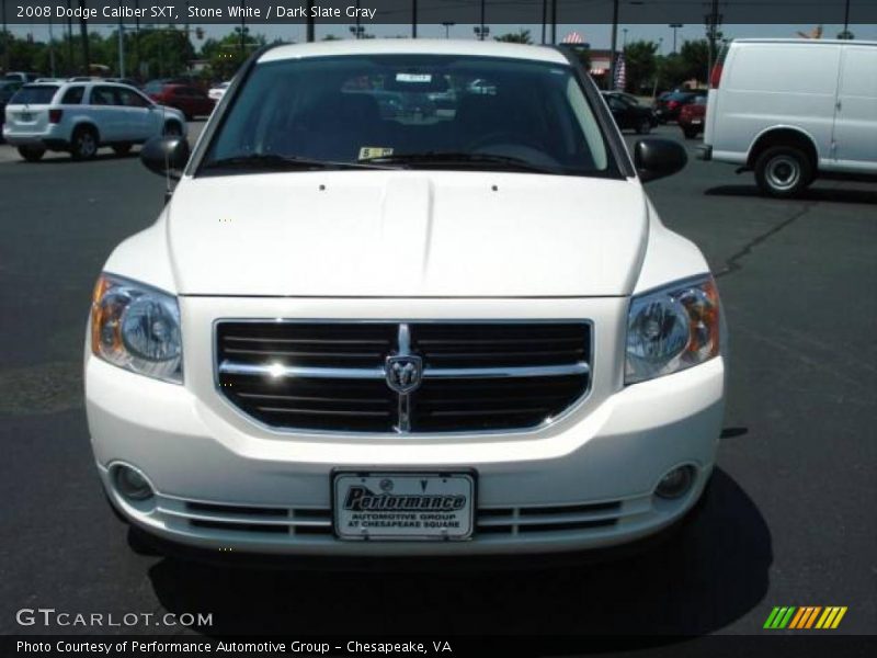 Stone White / Dark Slate Gray 2008 Dodge Caliber SXT