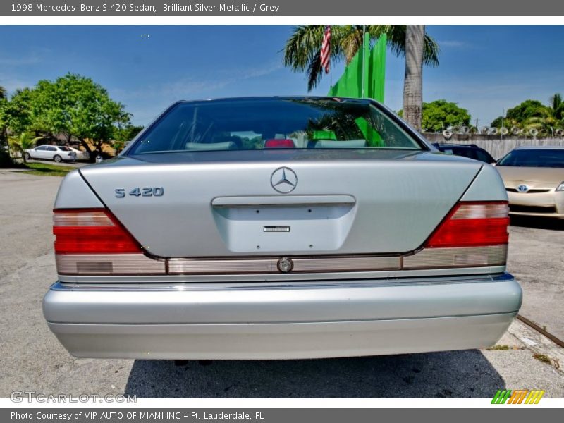 Brilliant Silver Metallic / Grey 1998 Mercedes-Benz S 420 Sedan