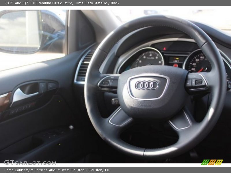 Orca Black Metallic / Black 2015 Audi Q7 3.0 Premium Plus quattro