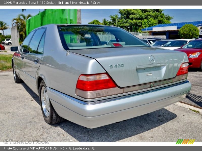 Brilliant Silver Metallic / Grey 1998 Mercedes-Benz S 420 Sedan