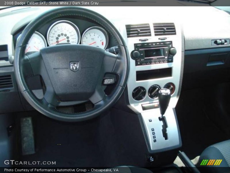 Stone White / Dark Slate Gray 2008 Dodge Caliber SXT