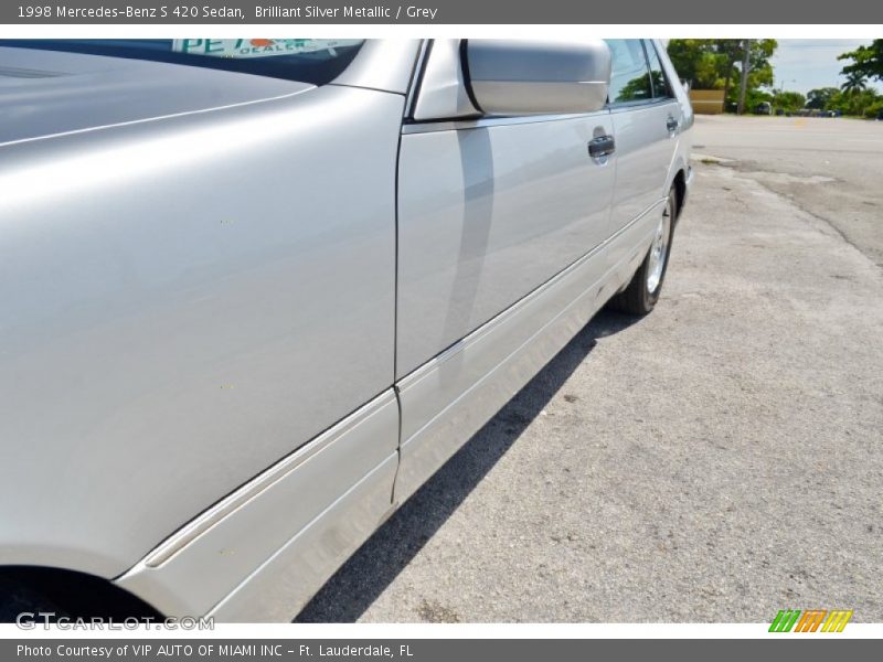 Brilliant Silver Metallic / Grey 1998 Mercedes-Benz S 420 Sedan