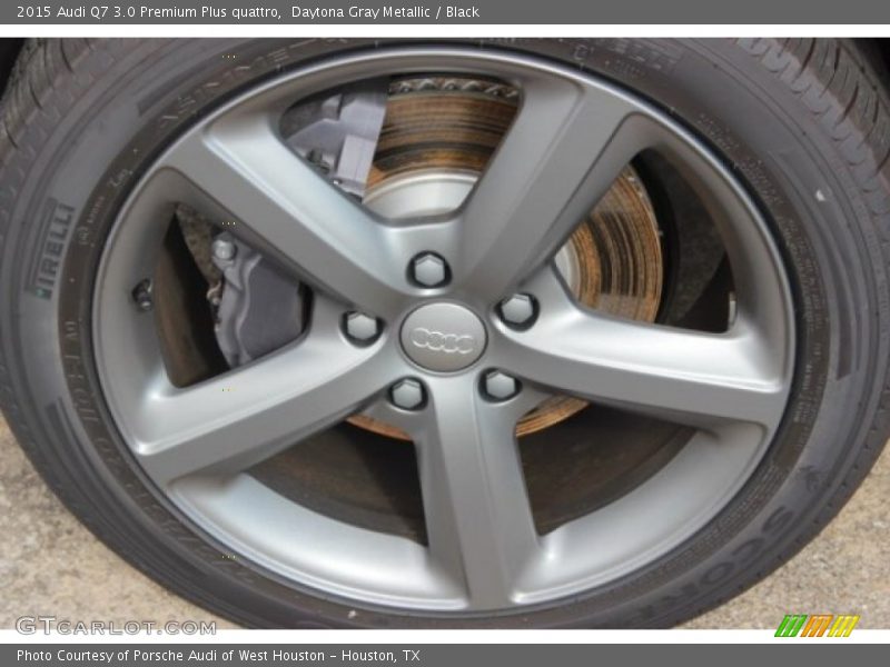 Daytona Gray Metallic / Black 2015 Audi Q7 3.0 Premium Plus quattro