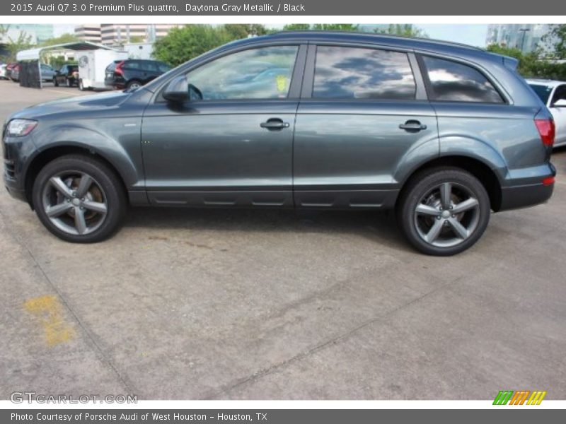Daytona Gray Metallic / Black 2015 Audi Q7 3.0 Premium Plus quattro